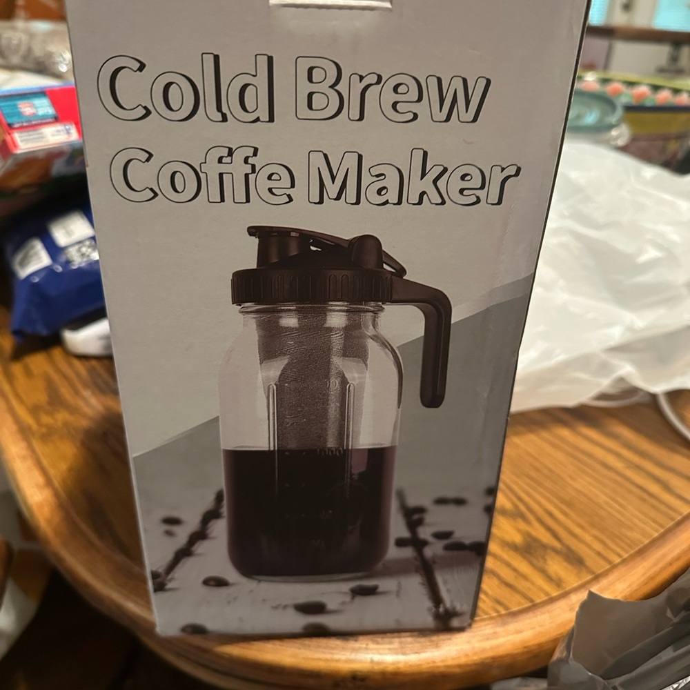 Black Cold Brew Coffee Maker Kitchen Accessory